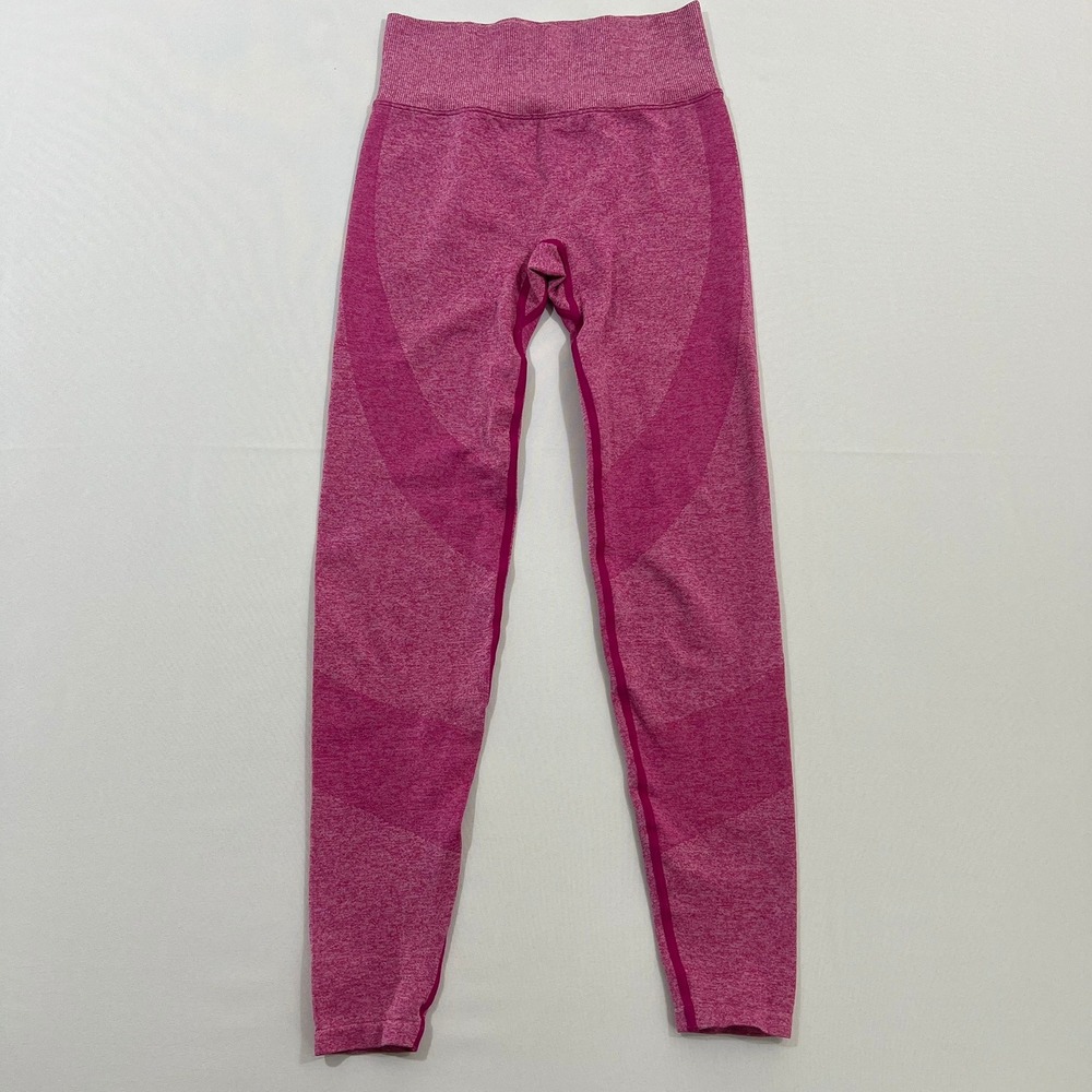 Pink Active Leggings Seamless High Waisted Marled‎ Gym Yoga Pink Womens XS